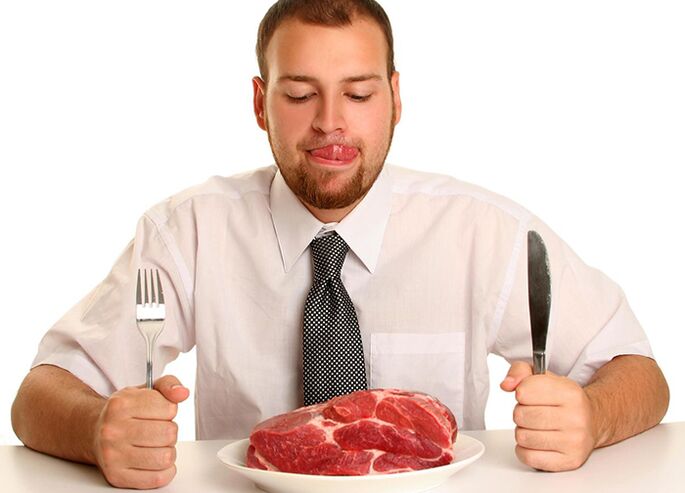 Красное мясо в рационе мужчины